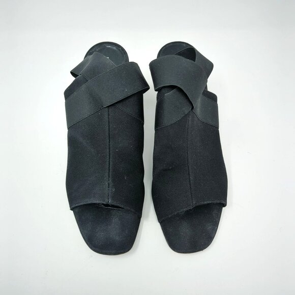 Vintage Helmut Lang Heels 9.5 Black Open Toe - Picture 3 of 13